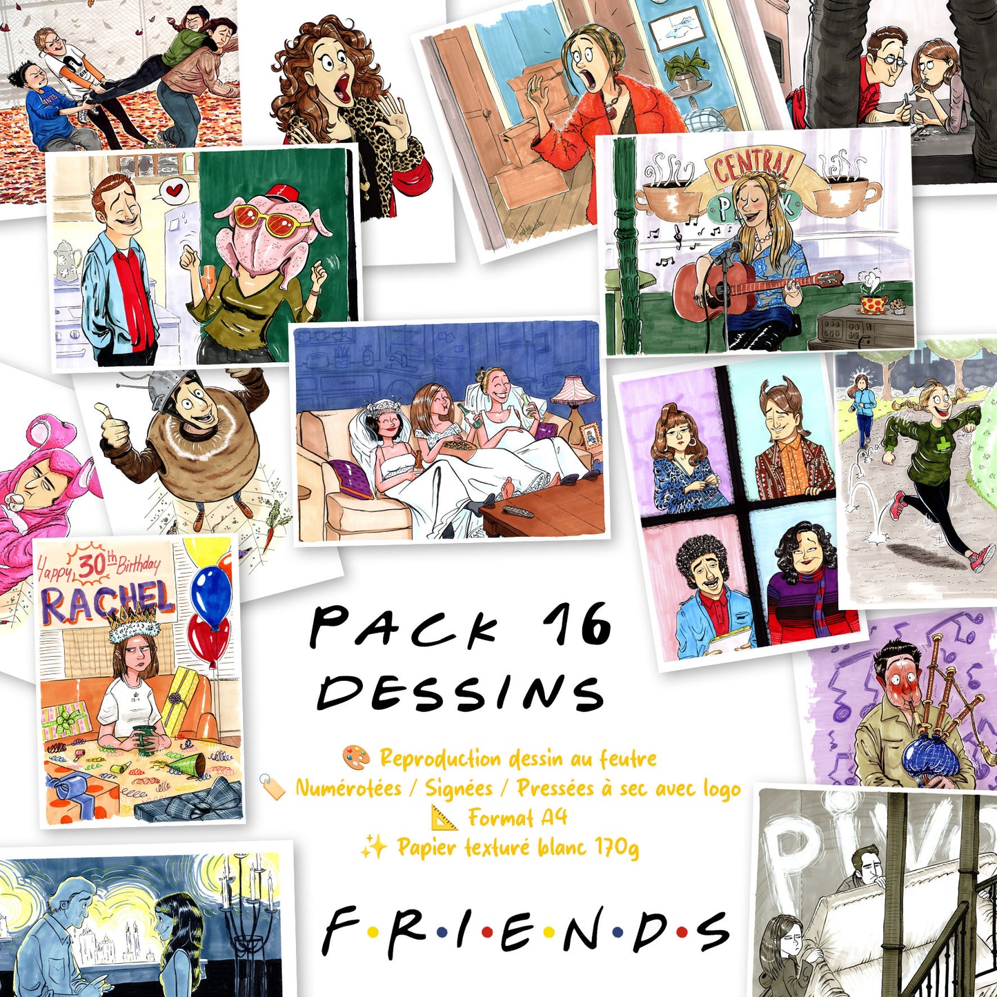 Pack 16 dessins